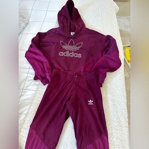 Adidas women's track suit set